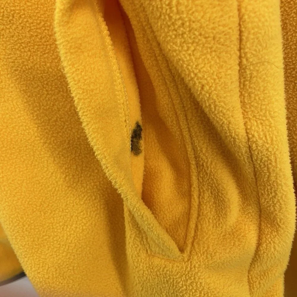 The North Face Teen Glacier Full Zip Hooded Jacket Fleece Yellow Kids‎ XXL 18-20